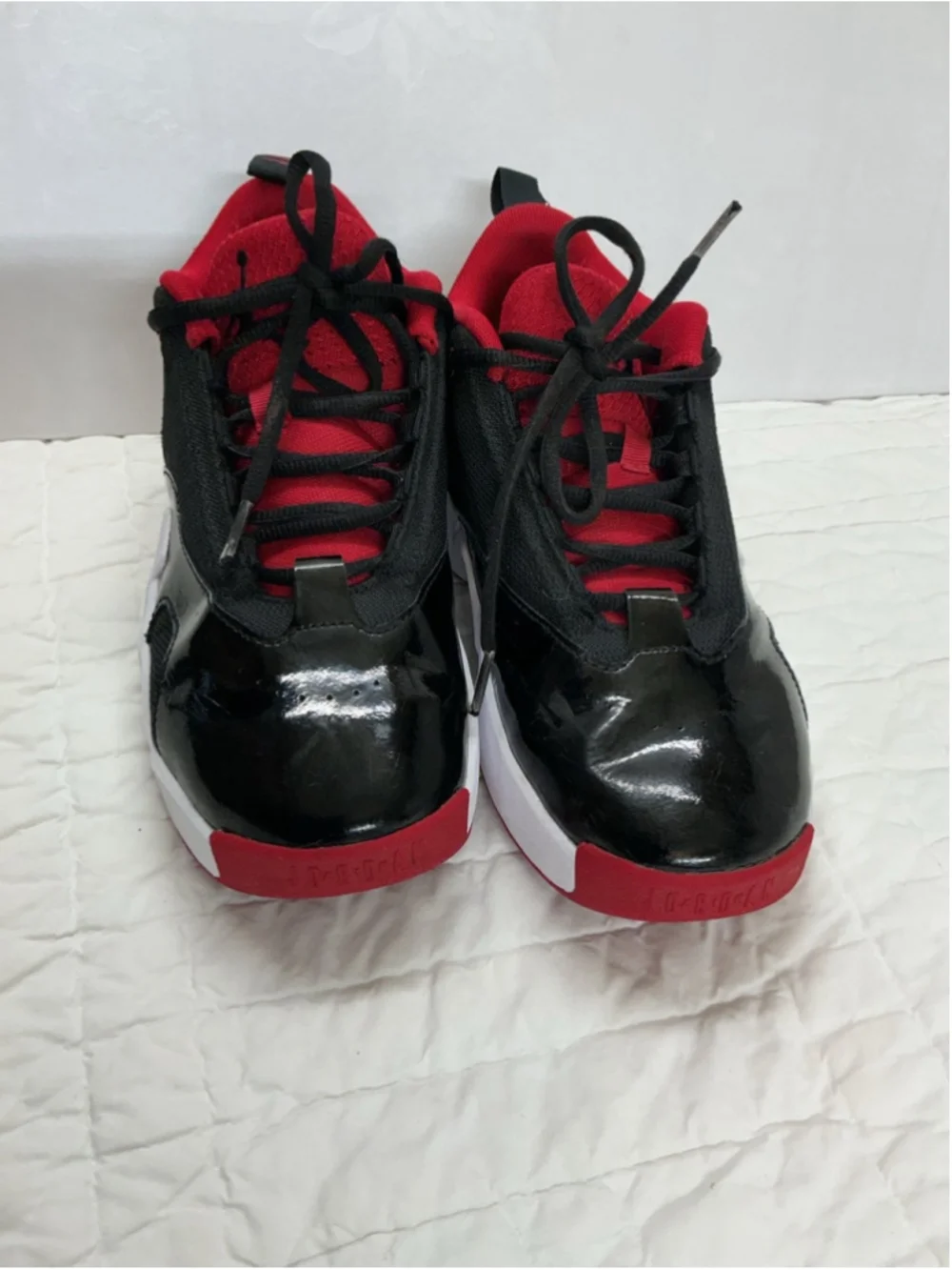 Jordan Kids Black Red Athletic Shoes